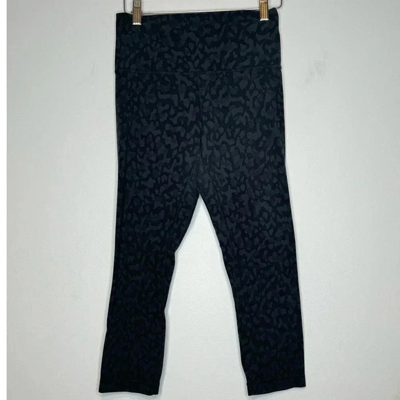 Lululemon Align Crop Pants Black Multi Camo21" SIZE 6